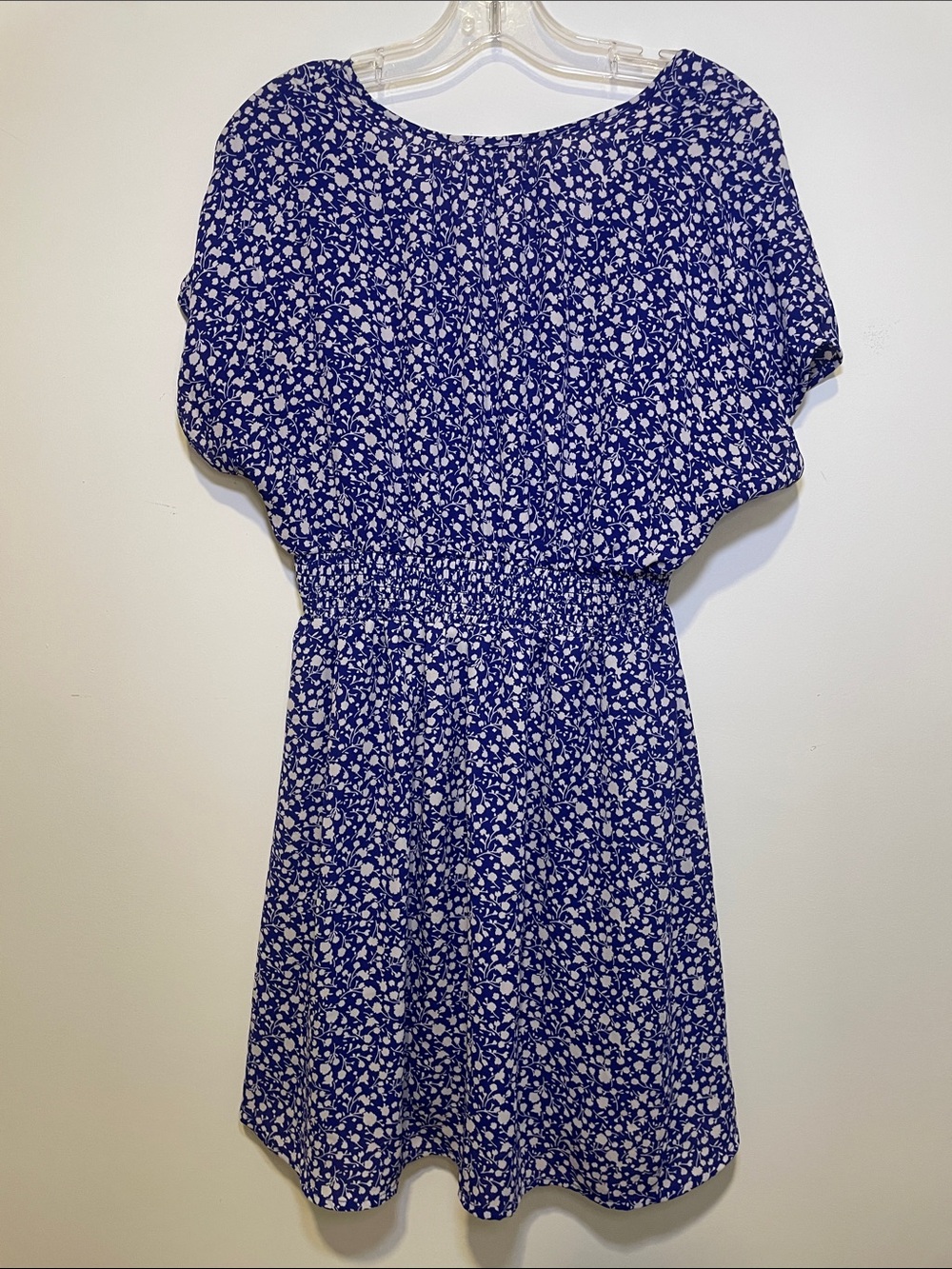 Sienna Sky Blue and White Floral Smocked Waist Dress - Picture 4 of 8
